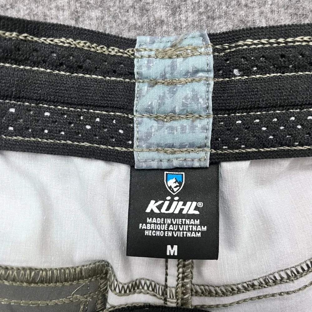 Kuhl Board Shorts Mens Medium Blue Geometric Hiking Swim Trunks Outdoor Gorpcore
